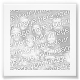 White Lijst Foto Afdruk