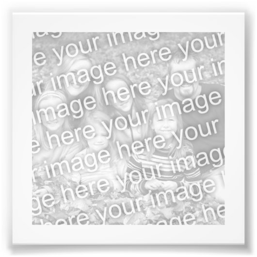 White Lijst Foto Foto Afdruk (Voorkant)