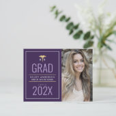 White lijst Nursing School afstuderen aangekondigd Briefkaart (Staand voorkant)