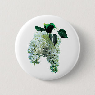 White Lilacs Ronde Button 5,7 Cm