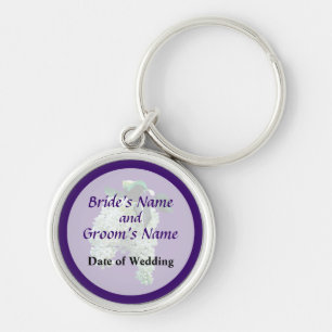 White Lilacs Wedding Favors Sleutelhanger