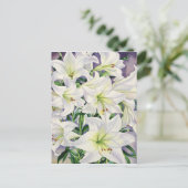 White Lilies 2008 Briefkaart (Staand voorkant)