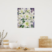 White Lilies 2008 Poster (Keuken)