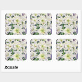 White Lilies 2008 Vierkante Sticker (Vel)