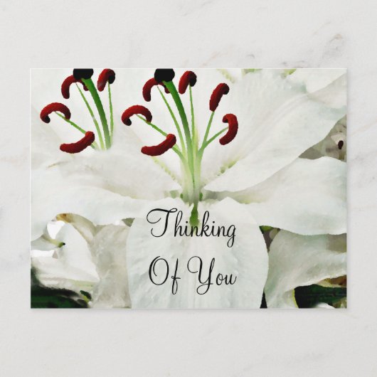 White Lilies_ Briefkaart (Voorkant)