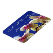 White Lilies en Sky Personal Wedding Magneet (Linkerzijde)