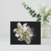 White Lilies Fantasy Briefkaart (Staand voorkant)