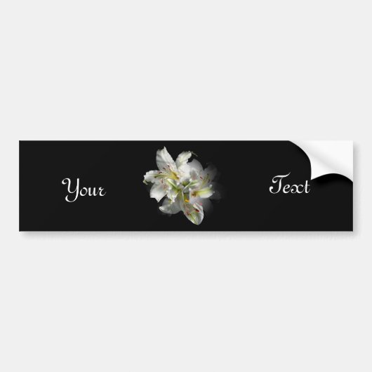 White Lilies Fantasy Bumpersticker (Voorkant)