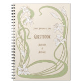 White Lilies Guestbook Notitieboek (Voorkant)