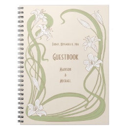White Lilies Guestbook Notitieboek