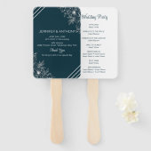 White Lilies Hand Drawn Handwaaier (Voorkant en achterkant)