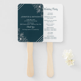 White Lilies Hand Drawn Handwaaier