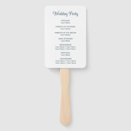 White Lilies Hand Drawn Handwaaier (Achterkant)