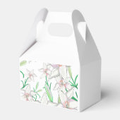 White Lilies Illustration Bedankdoosjes (Achterkant)