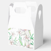White Lilies Illustration Bedankdoosjes (Geopend)