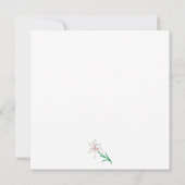 White Lilies Illustration Kaart (Achterkant)