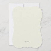 White Lilies Invitation Kaart (Achterkant)