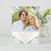 White Lilies & Mild Mint Sparen de Kaart van de Da (Staand voorkant)