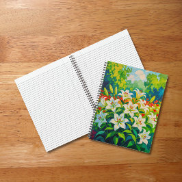 White Lilies Notebook Notitieboek