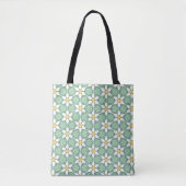 White Lilies Pattern Canvas tas (Voorkant)
