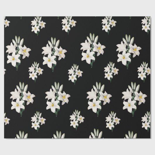 White Lillies Cadeaupapier (Vlak)