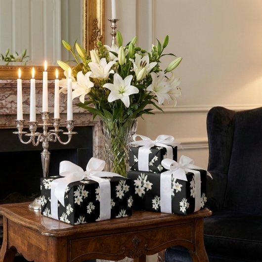 White Lillies Cadeaupapier