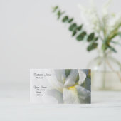White Lilly Flower Professional Visitekaartje (Staand voorkant)