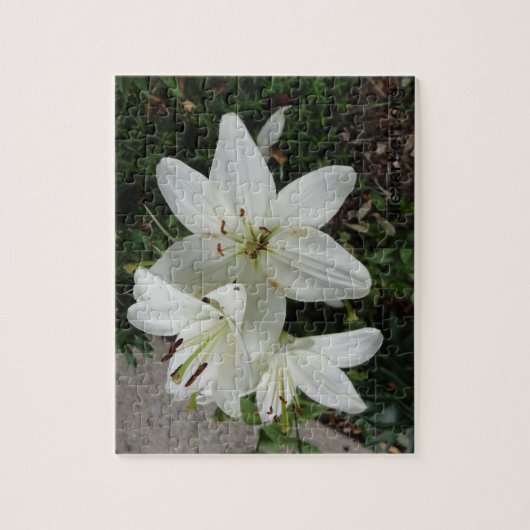 White Lilly Legpuzzel (Verticaal)