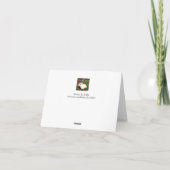 White Lilly Schilderij als Sympathy Card Kaart (Achterkant)
