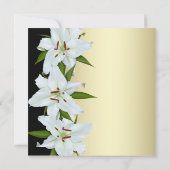 White Lily begrafenisaankondigingen Kaart (Achterkant)