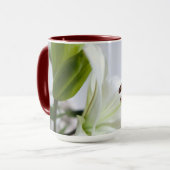 White Lily, bloem. Mok (Voorkant links)
