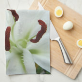 White Lily. Bloem. Theedoek (Quarter Fold)