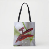 White Lily, bloem. Tote Bag (Voorkant)