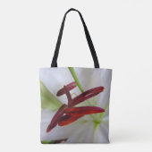 White Lily, bloem. Tote Bag (Achterkant)