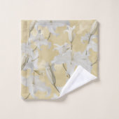 White Lily Blossom Glam 3a Bad Handdoek (Wasdoekje)