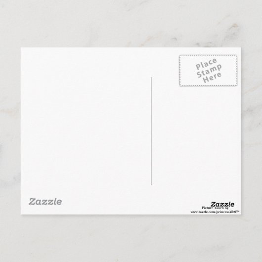 White Lily Briefkaart (Achterkant)