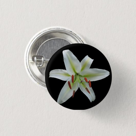 White Lily Button (Voorkant /achterkant)