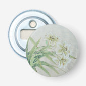 White Lily Button Flesopener (Voorkant)