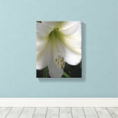 White Lily Canvas Afdruk (Insitu (Houten vloer))