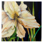 White Lily Ceramic Tegel Tegeltje (Voorkant)