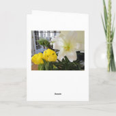 White Lily Easter Feestdagen Kaart (Achterkant)