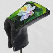 White Lily Floral Golfheadcover (3/4 voorkant)