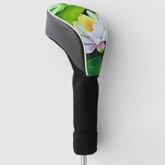 White Lily Floral Golfheadcover (Schuin)