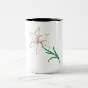 White Lily Flower Mok