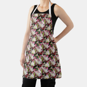 White Lily Flower Natuur Pattern Schort