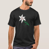 White Lily Flower T-shirt (Voorkant)
