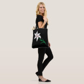 White Lily Flower Tote Bag (Op model)