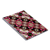 White Lily Flowers Abstract Art Notitieboek (Rechterzijde)