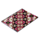 White Lily Flowers Abstract Art Notitieboek (Linkerzijde)