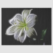 White Lily Fractal Flower Tissue Paper Tissuepapier (Voorkant)